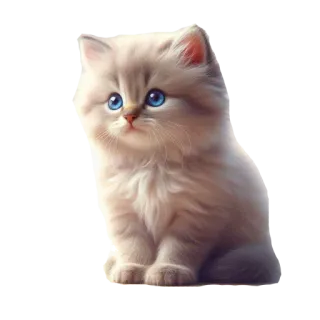 🌍 kitten, cat, cute, fluffy, blue eyes, animal, pet telegram sticker
