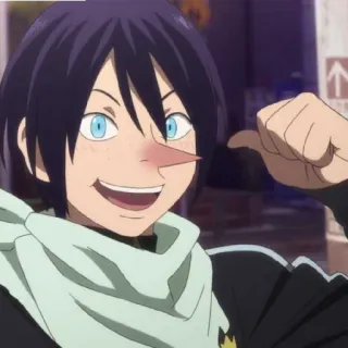 🎴 Yato Noragami anime, yato, noragami, dio, divertente, personaggio, adesivo whatsapp sticker