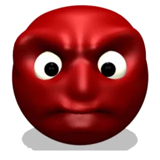 😡 生气, 红色, 表情符号, 脸, 愤怒 telegram sticker