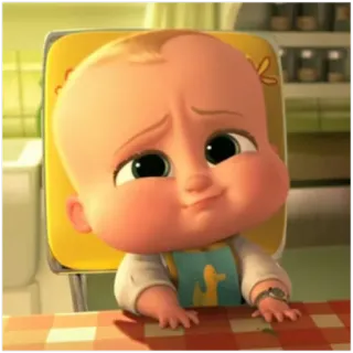 😣 Boss Baby The Boss Baby Cartoon, Baby, Figur, Animation, Lustig, Süß telegram sticker