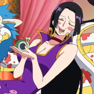 🤣 Boa Hancock One Piece anime, one piece, boa hancock, reine, pirate, personnage telegram sticker