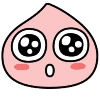 😮 pêssega, kawaii, fofo, desenho animado, fruta telegram sticker
