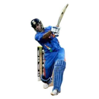 6️⃣ Cricket, Sport, Atleta, Battitore, Cricket indiano, Sport telegram sticker