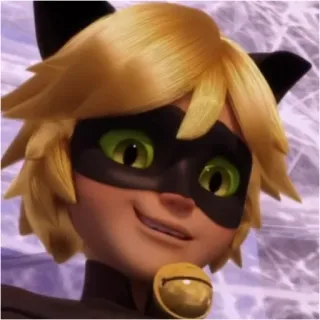 🥲 Chat Noir Miraculous: Tales of Ladybug & Cat Noir 黑猫诺儿, 瓢虫少女, 卡通, 角色, 超级英雄 whatsapp sticker