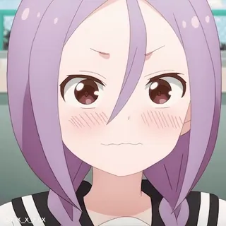 😥 动漫, 女孩, 可爱, 生气, 卡通 telegram sticker