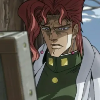 🤯 Noriaki Kakyoin JoJo's Bizarre Adventure Anime, Manga, Noriaki Kakyoin, JoJo's Bizarre Adventure, Postać, Naklejka telegram sticker
