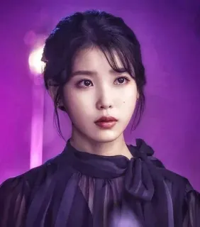 🙂 IU IU, K-Pop, Cantante, Celebrità, Attrice, Coreana, Ritratto telegram sticker