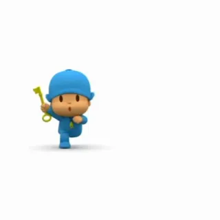 🪡 Pocoyo Pocoyo, 卡通, 儿童节目, 钥匙 whatsapp sticker