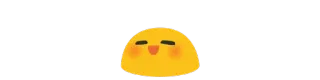 ☺️ schattig, geel, blob, kawaii, glimlachend, vrolijk telegram sticker