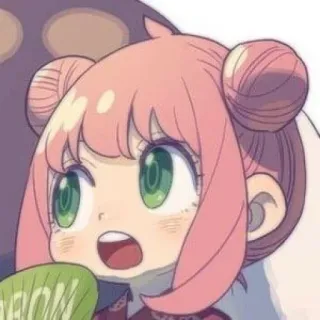 🙂 Anya Forger Spy × Family Anime, Spy Family, Anya, Forger, Mignon, Autocollant telegram sticker