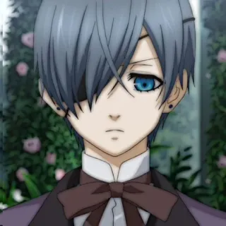 🗝 Ciel Phantomhive Black Butler Anime, Manga, Ciel, Phantomhive, Black Butler, Gótico, Personaje whatsapp sticker