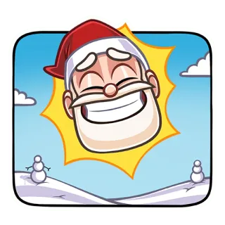 😁 Santa Claus Babbo Natale, Natale, Inverno, Vacanza, Cartone animato, Pupazzo di neve, Celebrazione whatsapp sticker