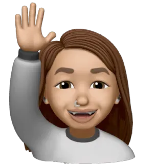 🙋‍♀️ Memoji, Avatar, Mulher, acenando, saudação, amigável telegram sticker