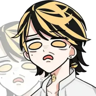 😕 Kazutora Hanemiya Tokyo Revengers Аниме, Мультфильм, Мужчина, Персонаж, Казутора Ханемия, Токийские Мстители telegram sticker