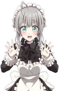 😧 Аниме, Горничная, Каваий, Манга, Милый telegram sticker