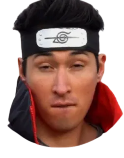 😌 Anime, Naruto, Cosplay, Bandeau, Visage telegram sticker