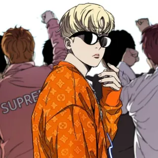 ⌚ Anime, Dibujos animados, Moda, Gafas de sol, Streetwear, Personaje whatsapp sticker