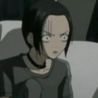 😳 Nana Osaki Nana Anime, Punk, Nghiêm túc, Cô gái, Cảm xúc telegram sticker