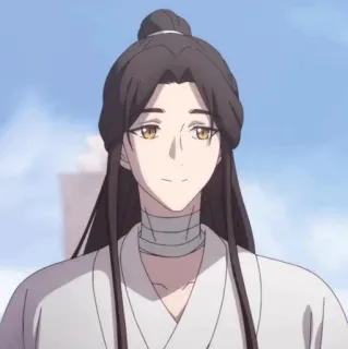 🎐 pria, rambut panjang, asia, gaya anime, pakaian tradisional telegram sticker