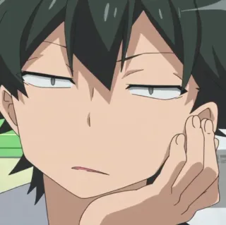 Hachiman hikigaya @animeFanZz telegram stickers