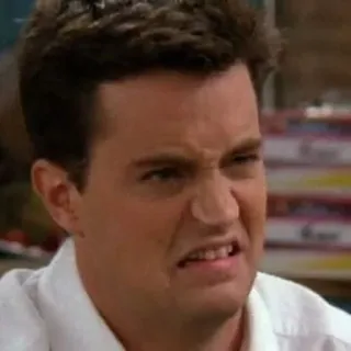 😖 Chandler Bing Friends chandler, friends, matthew perry, tv show, sitcom, funny, reaction telegram sticker