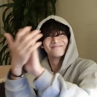 ❣️ person, hoodie, smiling, kpop, idol, clapping telegram sticker