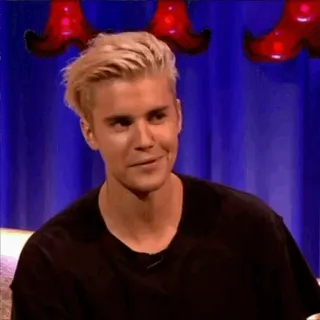 😐 Justin Bieber ritratto, celebrità, cantante, popstar, Justin Bieber telegram sticker