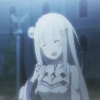 🤍 Emilia Re:Zero Anime, Ragazza, Carina, Emilia, Re:Zero telegram sticker
