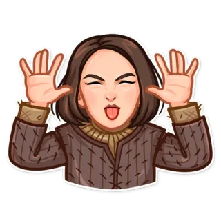 Arya Stark telegram stickers