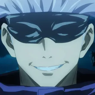 🐚 Satoru Gojo Jujutsu Kaisen anime, gojo, satoru, jujutsu kaisen, character whatsapp sticker