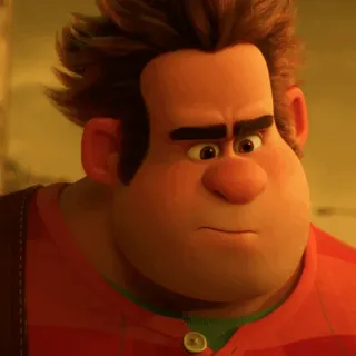 🥨 Wreck-It Ralph Detona Ralph, Disney, Personagem, Filme whatsapp sticker