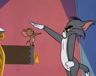 ⚔ Tom Tom and Jerry Tom and Jerry, cartoon, cat, mouse, humor telegram sticker