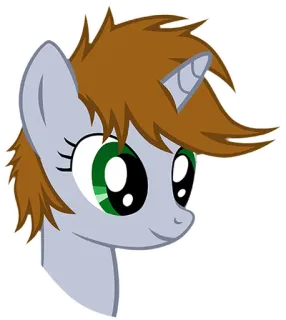 🙂 Pônei, Desenho animado, Animal, Equino, Amizade, Ilustração telegram sticker