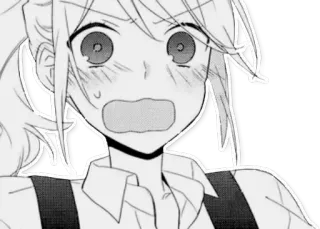 😳 Anime, Manga, Sorpreso, Scioccato, Ragazza telegram sticker