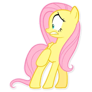 😱 Fluttershy My Little Pony Cartoon, Pony, Tier, Süß, My Little Pony, Fluttershy telegram sticker