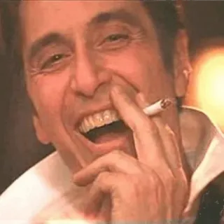 ⭐️ al pacino, rauchen, zigarette, schauspieler, mann telegram sticker
