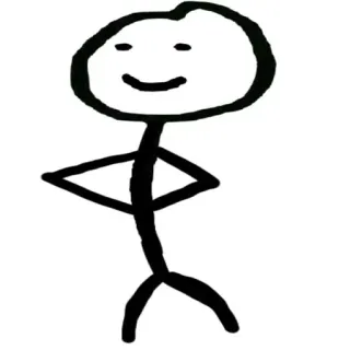 🧜‍♂️ человечек, рисунок, мультфильм, простой, эскиз telegram sticker