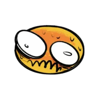 😖 Cartone animato, Faccia, Espressione, Divertente, Stupido, Animazione telegram sticker