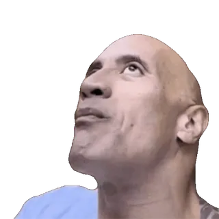 🙃 Dwayne Johnson Dwayne Johnson, actor, meme, celebrity, expression, face whatsapp sticker