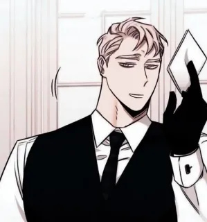 🔪 캐릭터, 남자, 장갑, 정장 telegram sticker