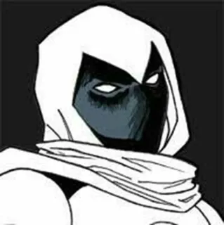 🌙 Moon Knight มูนไนท์, มาร์เวล, ซูเปอร์ฮีโร่, ตัวละครในการ์ตูน whatsapp sticker