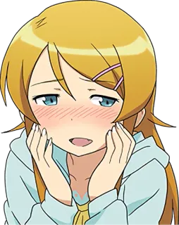 ☺️ Anime, Dziewczyna, Słodkie, Rumieniec telegram sticker