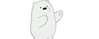 ✨ Ice Bear We Bare Bears Cartone animato, Orso polare, Ice Bear, We Bare Bears, Animale whatsapp sticker