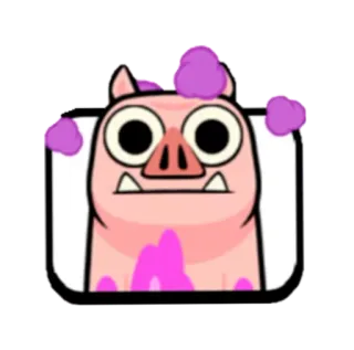 😳 Мультфильм, Свинья, Персонаж, Животное, Игра telegram sticker
