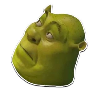 🤨 Shrek Oger, Grün, Cartoon, Film, Dreamworks whatsapp sticker