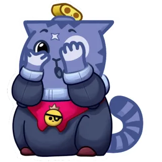 😰 cat, cartoon, cute, kawaii, sticker, animal telegram sticker