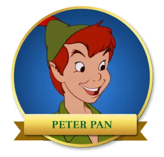 😊 Peter Pan PETER PAN ปีเตอร์แพน, ดิสนีย์, การ์ตูน, ตัวละคร, เนเวอร์แลนด์, แฟนตาซี, เด็กผู้ชาย telegram sticker