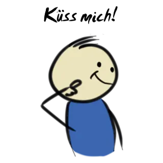 💋 Okay! strichmännchen, cartoon, handbewegung, okay, zustimmung whatsapp sticker