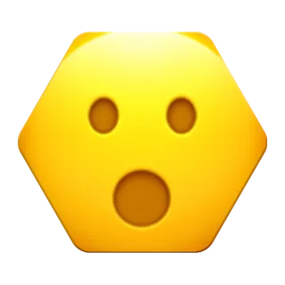 😮 emoji, shocked, surprised, yellow, face telegram sticker