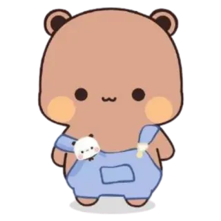 🎽 น่ารัก, หมี, การ์ตูน, สัตว์, สติกเกอร์ telegram sticker